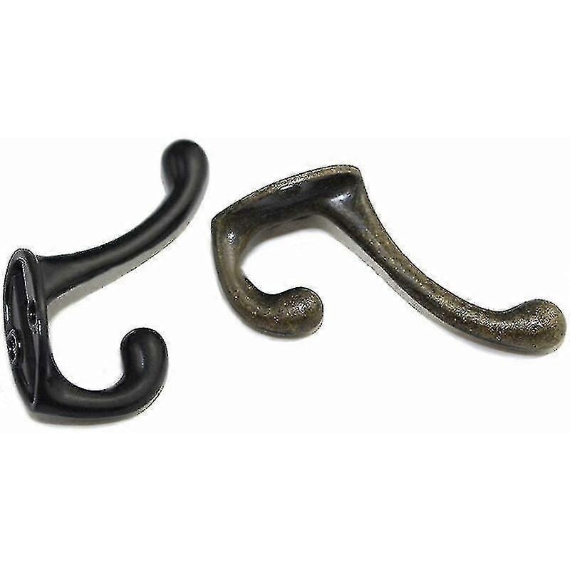 Coat Hook 6 Pieces Vintage Metal Coat Hooks Coat Rack Retro Hook For Hat Clothes Wall Hooks With Bronze Screws One Size - PJ