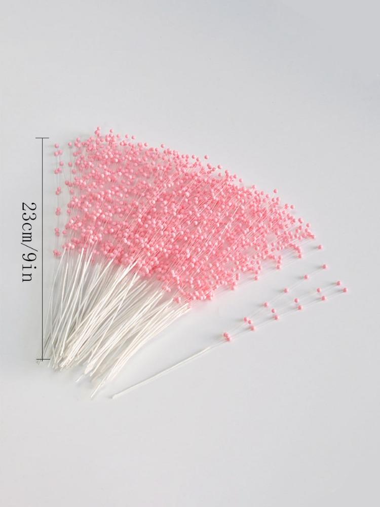 100 шт. жемчужные цветочные стебли, нитки жемчуга, палочки 4 мм, свадебный жемчуг, свадебный букет, украшения для вечеринки, цветочные нити из бусин для декора стола для свадебной вечеринки