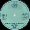 7inch Record BARRY WHITE - What Am I Gonna Do With You? BTC2177 20th Century Re 1975 UK Soul/Funk Used