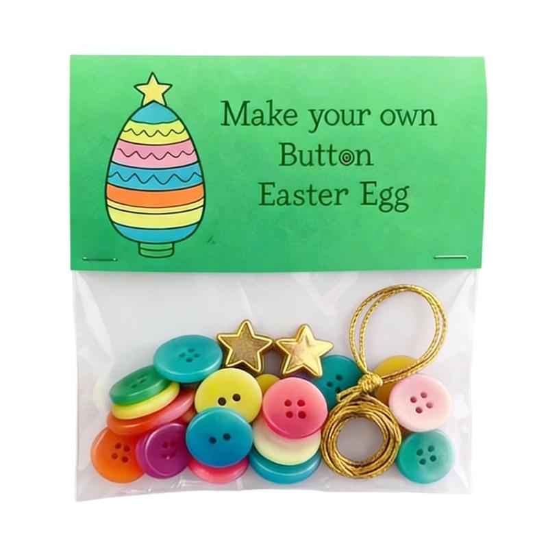 Сделай сам Пасхальное украшение из пуговиц, Подвески-кролики/морковки/яйца из пуговиц, Пасхальные поделки из пуговиц, Праздничные подвесные украшения, Подарок