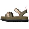 UGG Золотые Семейные Коровья Раздельная Кожа Повседневные Универсальные Пляжные Сандалии Женские Сандалии Оливково-Зеленые 1180070-BTOL