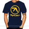 Футболка с логотипом Aphex Twin Размеры S M L XL 2XL 3XL Новая Модная Футболка Бренд Хип-Хоп Принт Мужская Футболка Высокое Качество