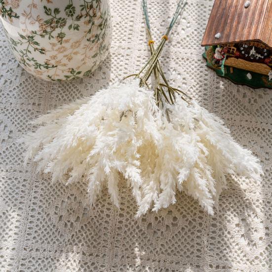 6 шт. Снежные ветки Искусственные веточки для поделок Замороженные искусственные стебли растений для поделок, венков, декора зимнего дома, кухни, стола