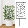 Metal Plants Trellis Hollow Leaf Indoor Outdoor Potted Flowers Plants Climbing Small Houseplant Vine Ivy Support Stake Gardening Supplies