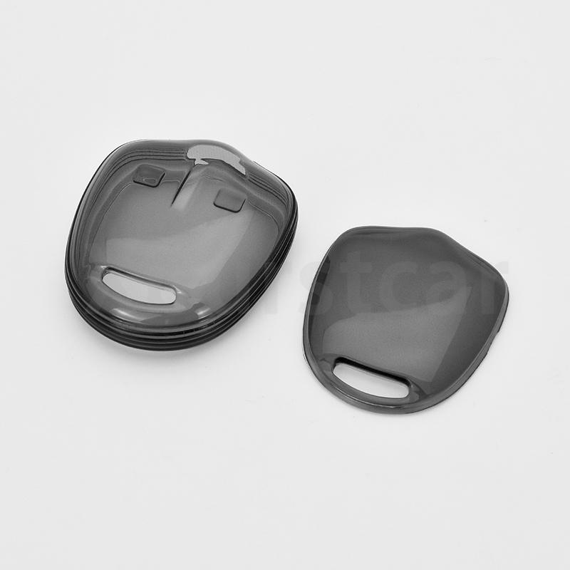 Чехол для автомобильного ключа для Mitsubishi Lancer EX ASX Outlander Galant Pajero, прозрачный чехол из ТПУ с дистанционным управлением, автомобильный брелок, аксессуары