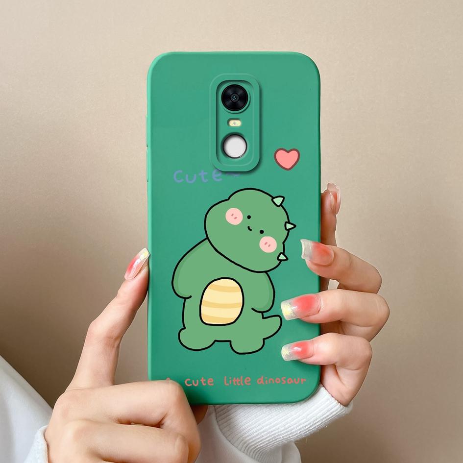 Чехол для Redmi Note 8 7 7S 9 9S 9T 10 10S 10T 5 K80 Pro Max Plus Naughty Dinosaur Patterns Мягкий силиконовый чехол премиум-класса для защиты Redmi Capa