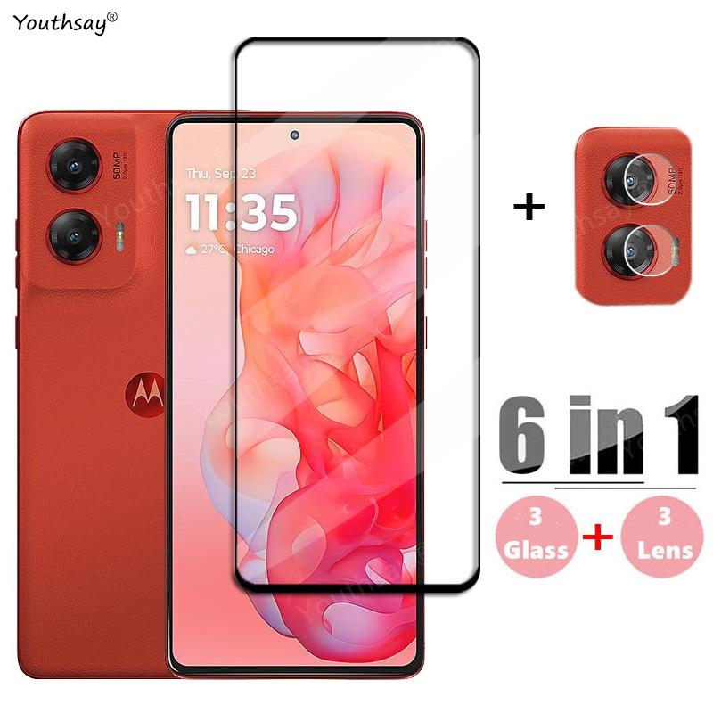 Стекло Full Cover для Motorola Moto G Stylus 5G 2026 Закаленное стекло Защитная пленка для экрана HD Защитная пленка для линзы телефона Moto G Stylus