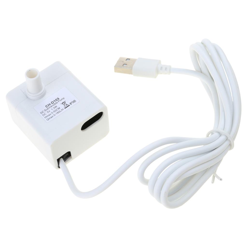 Replacement Pump for Pet Drinking Fountains Dog and for Cat Water Dispensers 1.5W Detachable Water Pump USB Cable DC5V 1