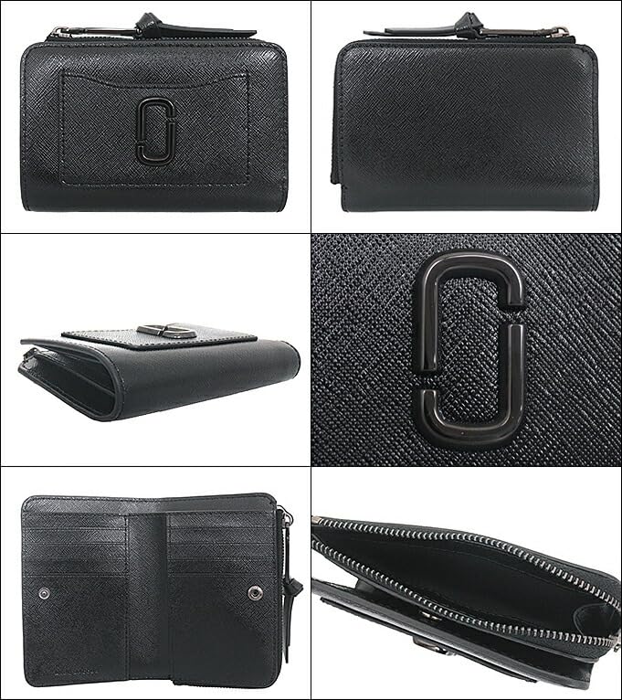 Кошелек 2F3SMP050S07 Черный The Snapshot DTM Saffiano Leather Utility Slim Wallet [Marc Jacobs] (двудольный кошелек) Женский [Бренд] [Товар]