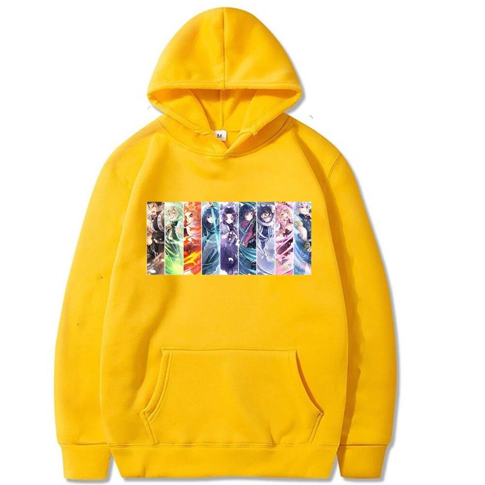 Anime Demon Slayer Hoodies Sweatshirt Kimsetsu No Yaiba Pullover Tracksuit Women Sweatshirt Unisex Hoodie Kids Unisexs Clothes Coat