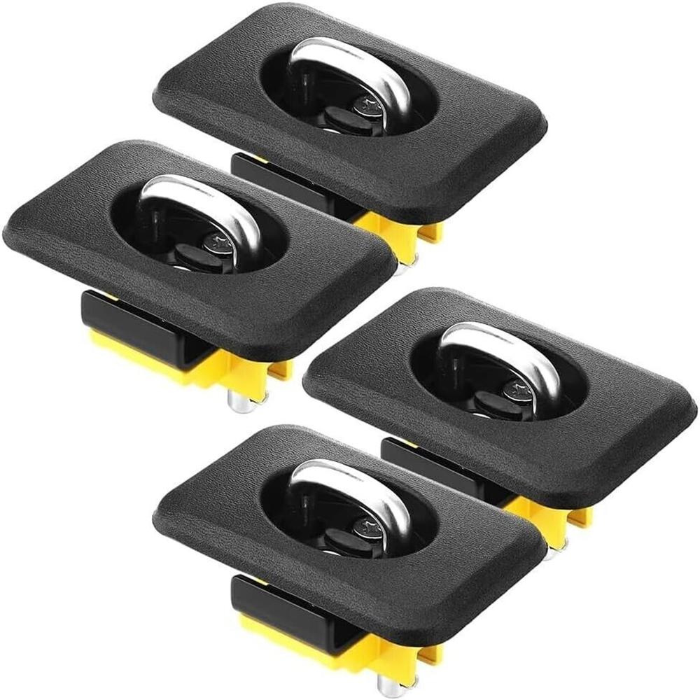 4 шт. Для Ford Chevy GMC RAM Пикапа Анкеры для крепления груза Выдвижное D-образное кольцо