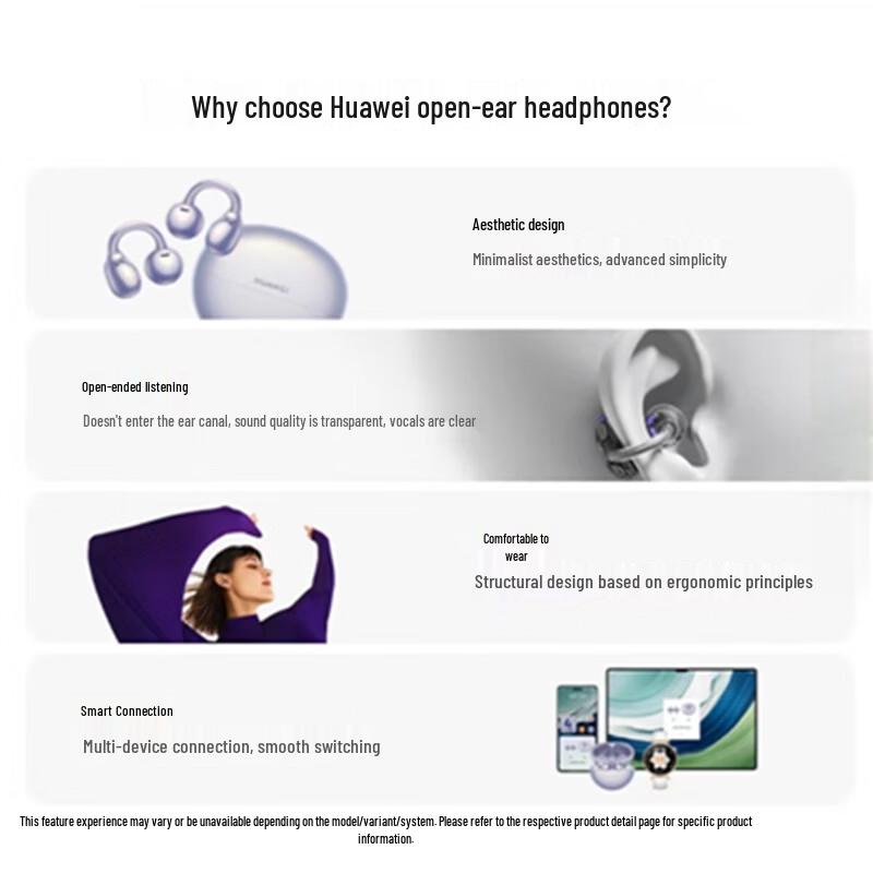 Huawei Беспроводные Bluetooth-наушники открытого типа FreeClip