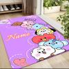 Custom Name Unicorn Fantasy Adventure Carpet Rug Customizable Soft Washable Anti-Slip Home Living Room Sofa Mats Personalized Rug. 0909180