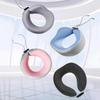 Cervical Support Travel Pillow Memory Foam U-shaped Travel Neck Pillow with Adjustable Drawstring for Pain Relief for Ultimate