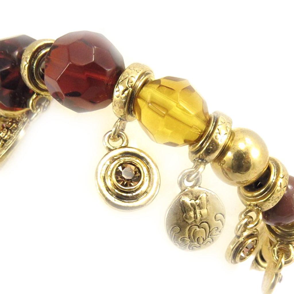 Les Trésors De Lily [C5298] — Дизайнерский браслет золотисто-коричневого цвета «Belle des Champs»