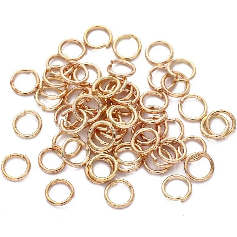 Металлические соединительные кольца, разъемные круглые кольца, соединители для самостоятельного изготовления ювелирных изделий, аксессуары для сережек на шею 3-12 мм