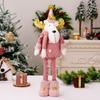 1pcs Christmas Elk Decorations Retractable Large Standing Reindeer Plush Doll Toys  Christmas Tree Decor Table Ornament