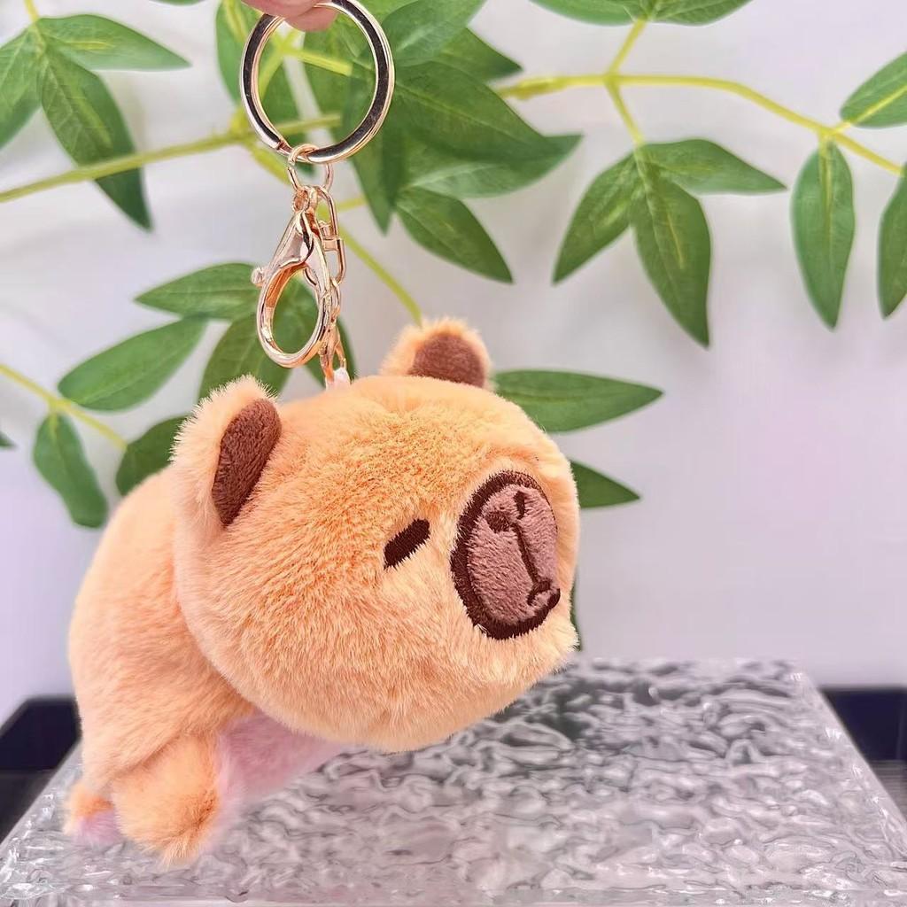 Water Unique Flip Capybara Plush Toy Cute Animal Keychain Soft Short Plush Design