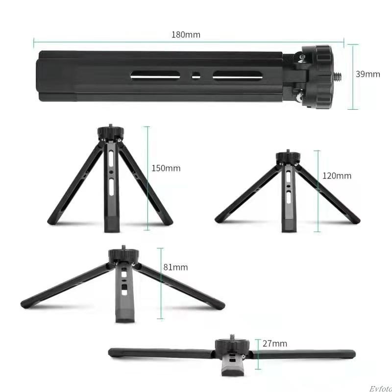 Металлический штатив для камеры DJI Настольный Алюминиевый сплав Мини-ручка Триподы с винтом 1/4 дюйма для DSLR Проектора
