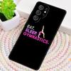 Чехол для телефона Радужная Силуэт Гимнастки Для Samsung Galaxy note 10 pro S26 S25 S24 S23 S22 Ultra Plus S21 FE S20 Чехол