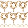 Beebeecraft 1 коробка 10 шт. пружинных колец-застежек с 18-каратным золотым покрытием, круглые соединительные шармы-карабины для изготовления браслетов своими руками с 20 шт. открытых соединительных колец