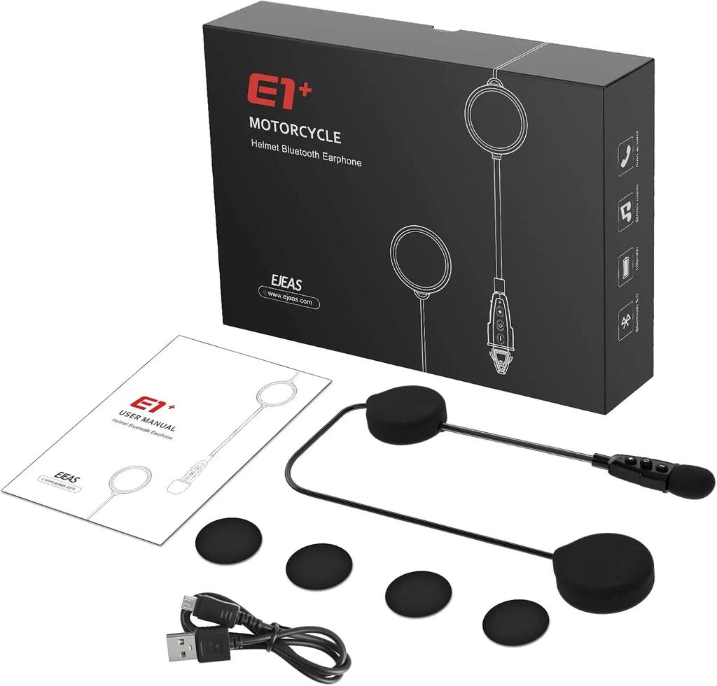 Мотоциклетный шлем Bluetooth гарнитура голова интегрированная стерео крепление езда гарнитура для звонков без помощи рук может подключать 2 мобильных телефона