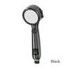 Intelligent Temperature Display LED Shower Head High Pressure 4 Modes Adjustable Rainfall Shower Water Saving Bathroom Acessory