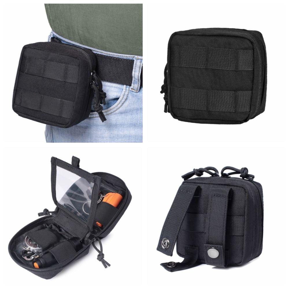 Card Holder EDC Pouch Compass Flashlight Tool Pack Bag EDC Waist Bag Hiking Accessories