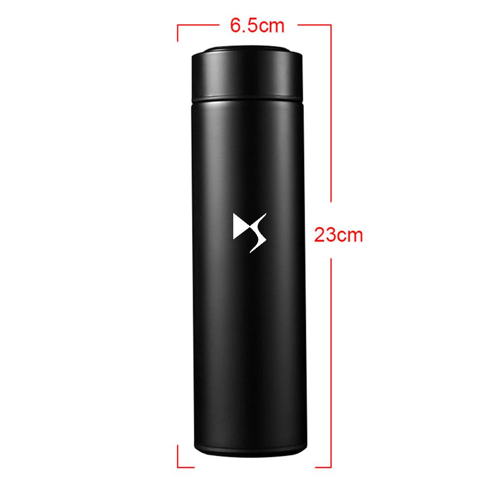 500ml Smart Thermo Mug Filter Coffee Water Flask Temperature Display For Citroen C1 C2 C3 VTS C4 DS Saxo C4L C5 Auto Valve Cap 
