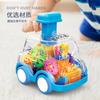 Mengqu Press Coasting Gear Car Inertia Pull Back Police Car School Bus Toy Car Children'S Toy Car Model