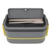 Двухслойный Bento Box 316 из нержавеющей стали с отсеком, портативный ланч-бокс со столовыми приборами для работы