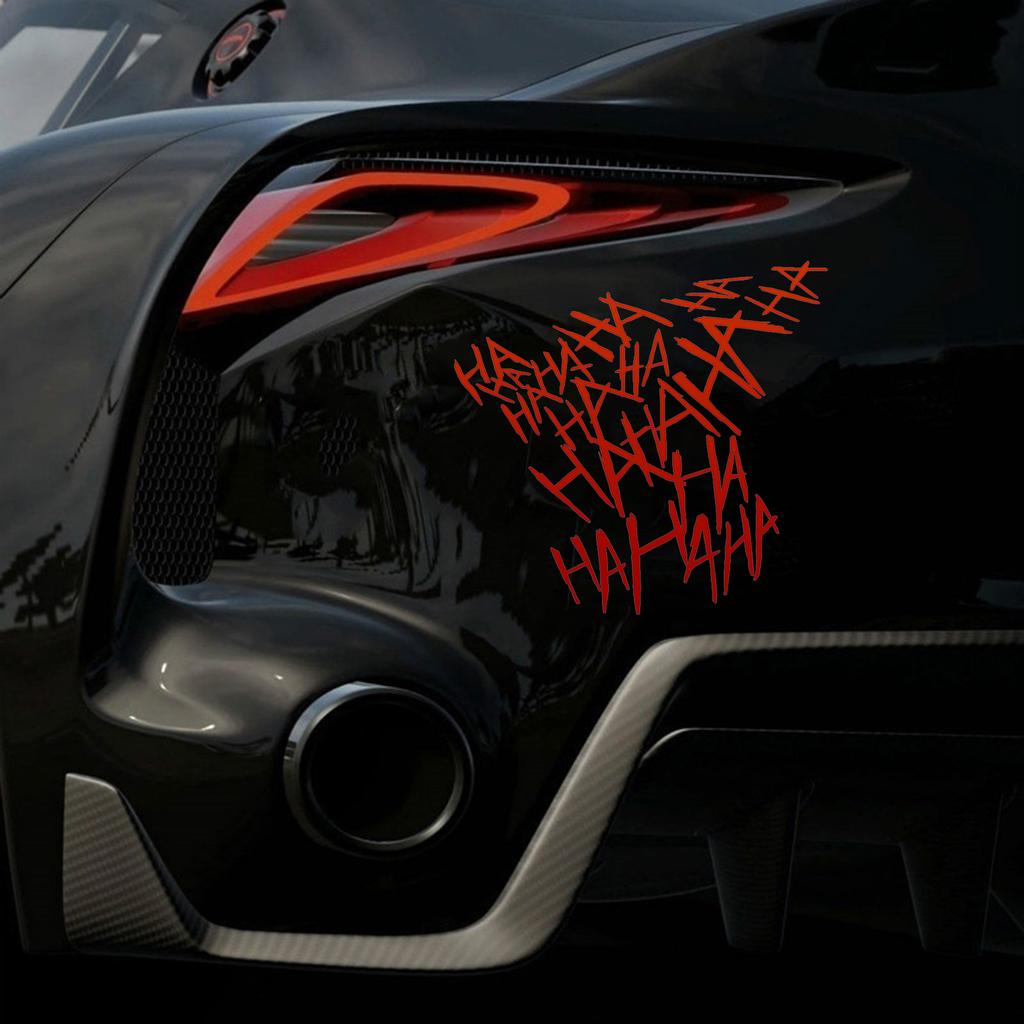 HAHAHA Наклейка на шлем Роман Джокер Хахаха Наклейки Смешные граффити Наклейка на автомобиль Водонепроницаемые наклейки для бутылок с водой