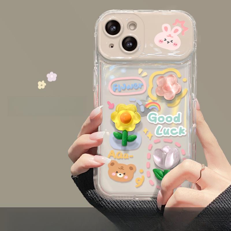 Подходит для чехла для мобильного телефона Apple 15 IPhone 14/13pro Лягушка Цветок Кукла Цепочка 11/12 Зеркало-книжка