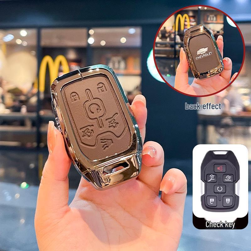 Чехол для ключей Chevrolet K5 Trax Cruze - Звезда Milesuo Металлическая пряжка Оболочка с полным покрытием