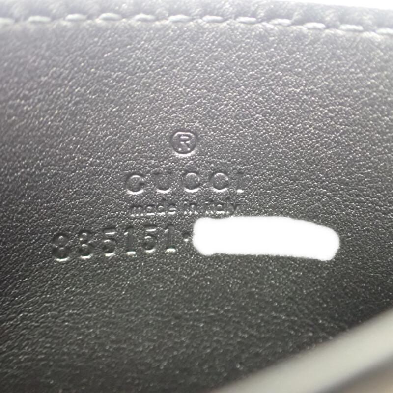 GUCCI  835151AAE511000 Card Case black Grain leather mens