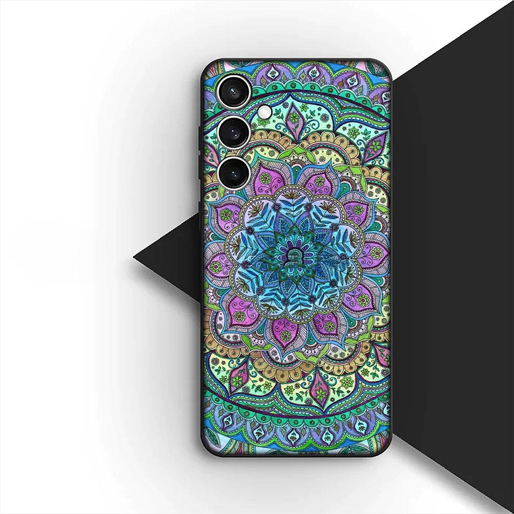 Casing Phone Cover for Xiaomi Redmi Note 14 13 Pro Plus ProPlus 14C 13c Pro+ 5G Case Floral Paisley Mandala flower Wood Texture