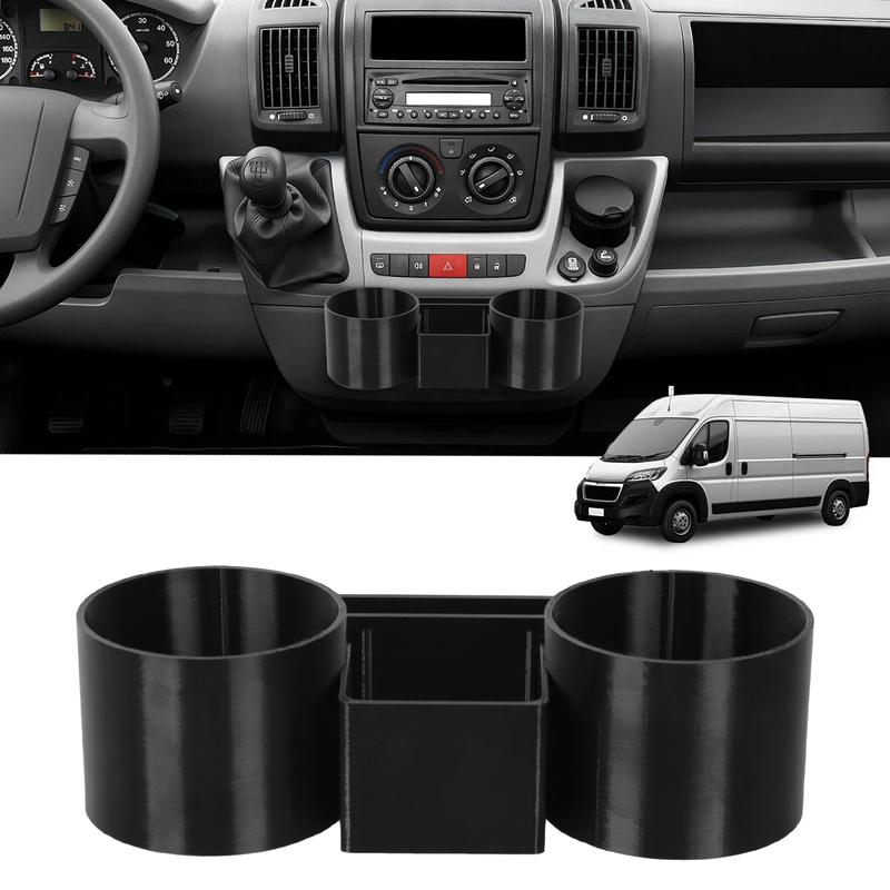 Двойной автомобильный подстаканник подходит для фургона, автодома Fiat Ducato, Peugeot Boxer, Citroen Relay, центральной консоли фургона 2007+ Аксессуары для интерьера