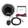 85mm Boat Speedometer Stepper Motor 200KM Red Pointer Speed Gauge with 7 Color Backlight for Yacht R