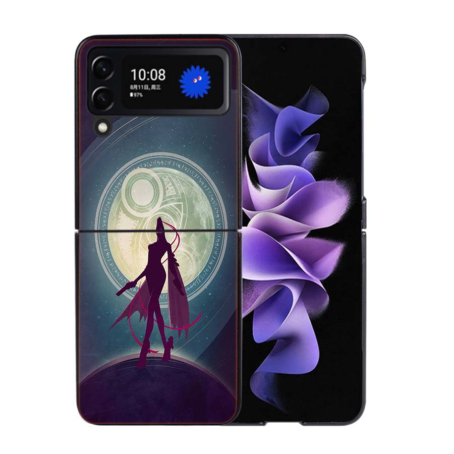 Bayonetta Phone Case For Samsung Z Flip 7 6 5G Galaxy Z Flip4 Z Flip5 Z Flip3 Coque Black Hard PC Shell Protective Cover