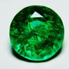 7.2 Ct Natural Emerald Untreated Green Colombian Round Cut   Gemstone