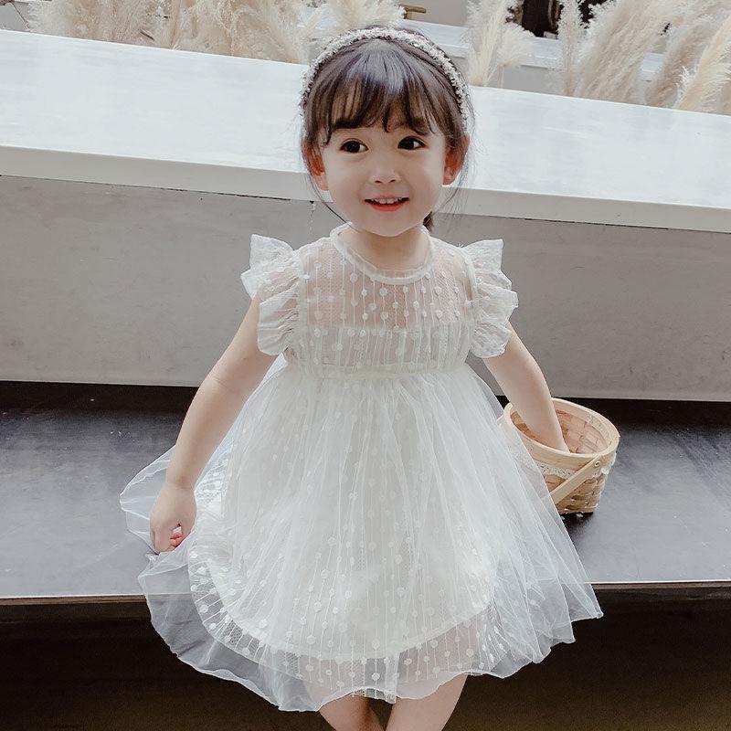 Пышные платья для девочек, сетчатая юбка, детский костюм с рюшами и вышивкой для рождественской вечеринки, платье-пачка на день рождения, детская одежда
