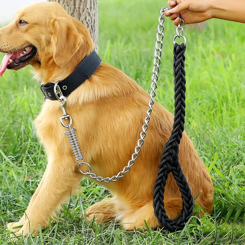 Explosion-Proof Eight Strand Traction Rope Woven Dog Chain Nylon Dog Strap Suitable For Medium And Large Dog Traction Rope Pet