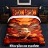 Naruto Uzumaki Design Bed Bedding Set 1 Duvet Cover + 2 Pillowcases Soft Breathable Household Bed Linens