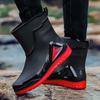 Fashion Men's Rain Boots Non-slip Chef Shoes Work Shoe Car Wash Shoes Rain Shoes Fashion Wear-resistant Non-slip Heightened Water Boot