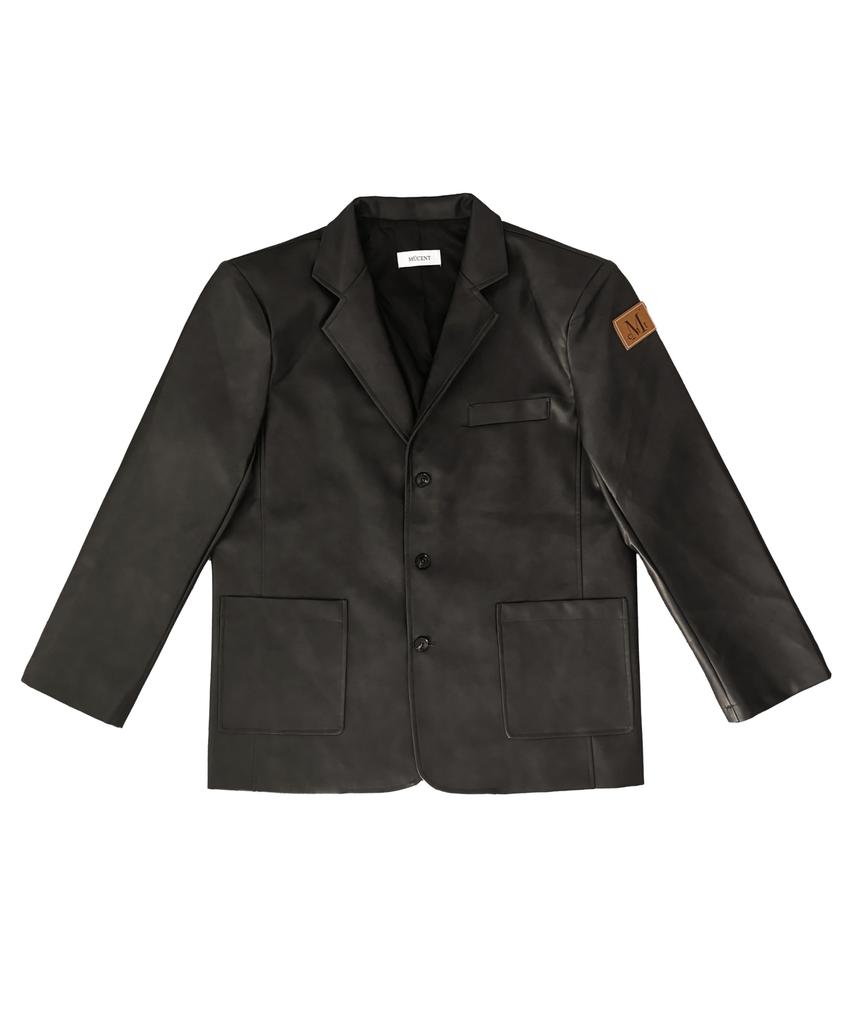 Mucent Dunn'S Daddy Fit Blazer Leather Jacket Unisex (2 Colors)