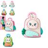 Cartoon Bunny Kids Backpack For Preschoolers Nylon Lightweight School Bag For Girls And Boys