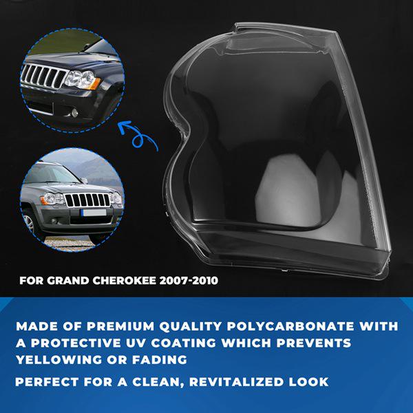 07-10 Jeep Grand Cherokee Left Headlight Cover
