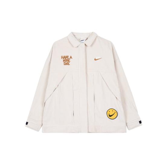 Nike Женская спортивная куртка с воротником из вельвета со смайликом, розовая HF0355-104
