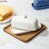 Керамическая масленка Десертная тарелка с крышкой Масленка Сырница Блюдо для димсамов Миска для закусок Фруктовая тарелка Поднос для тортов Поднос для масла