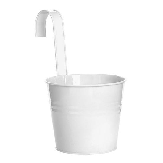 Изысканный железный подвесной цветочный горшок для украшения балкона